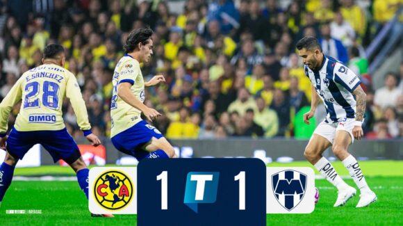 Rayados empata 1-1 con el América en la Ciudad de México