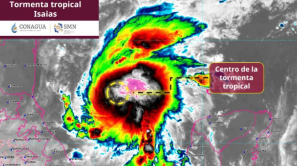 Tormenta tropical ‘Isaías’ se forma en el Golfo de México y amenaza a México