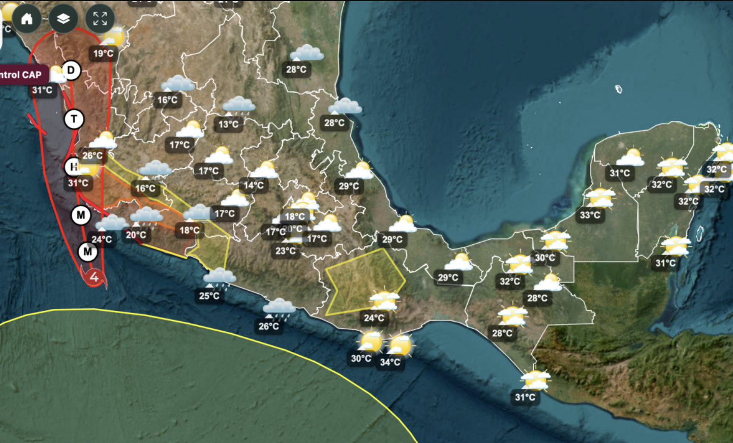 Huracán ‘Simón’ podría impactar Jalisco este domingo; autoridades activan suspensión de actividades