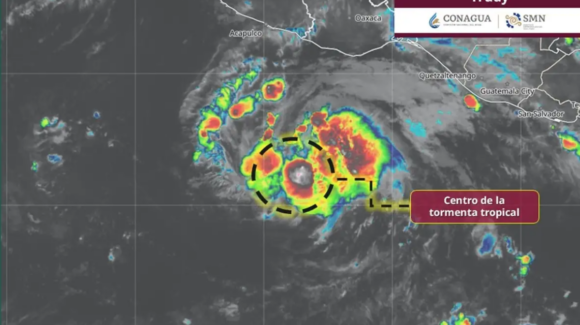 Tormenta tropical ‘Trudy’ se fortalece y amenaza con lluvias intensas en estos estados