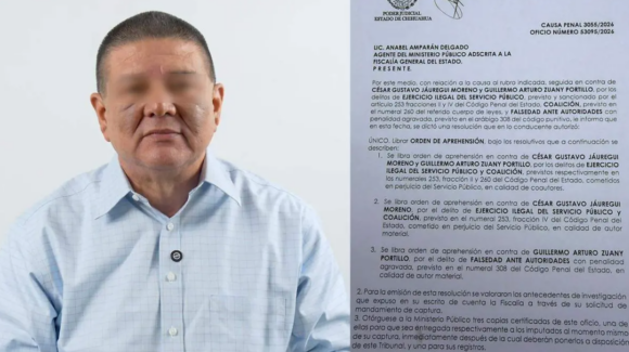 Detienen a César Jáuregui, exfiscal de Chihuahua,  por presuntos delitos contra el servicio público