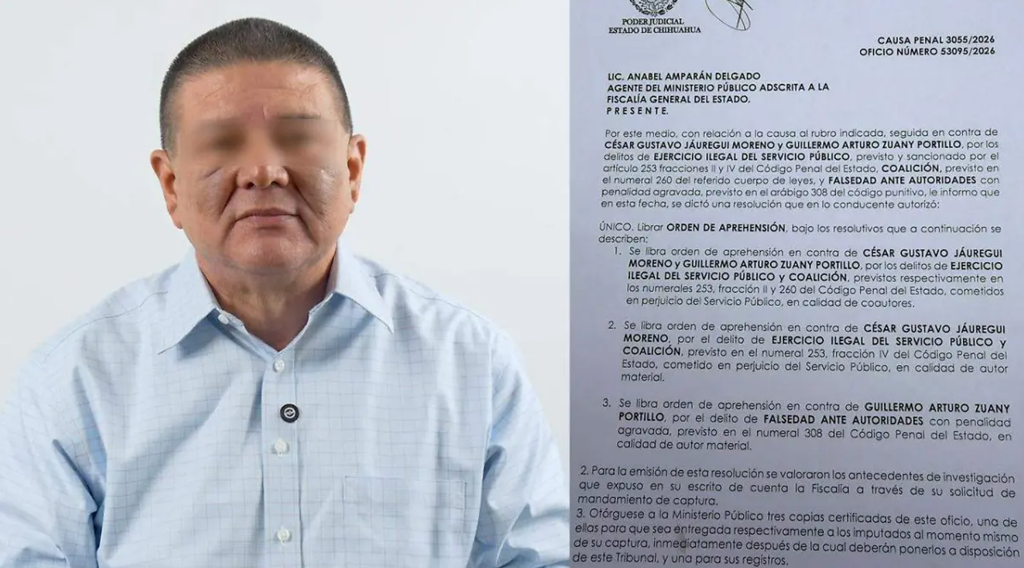 Detienen a César Jáuregui, exfiscal de Chihuahua,  por presuntos delitos contra el servicio público