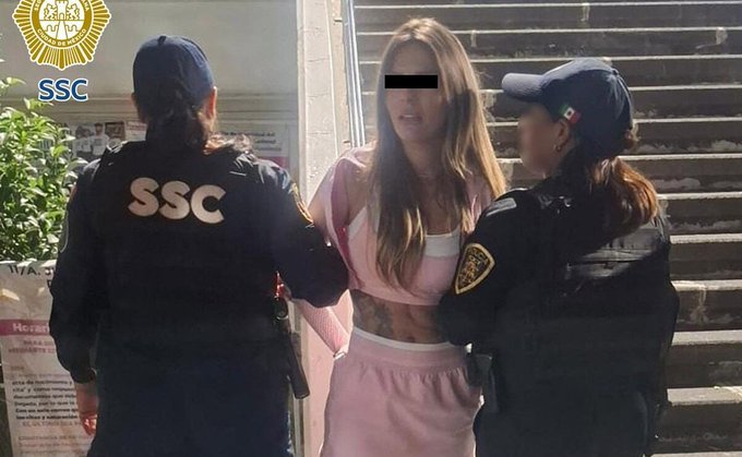 Detienen a modelo e influencer venezolana con más de un millón de pesos y dólares en CDMX