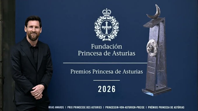 Lionel Messi hace historia al recibir el Premio Princesa de Asturias de los Deportes 2026