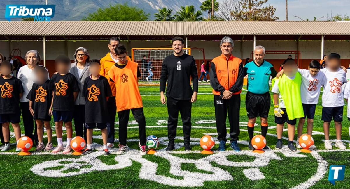 Samuel García entrega cancha polideportiva en escuela de Monterrey y alcanza 651 obras en Nuevo León