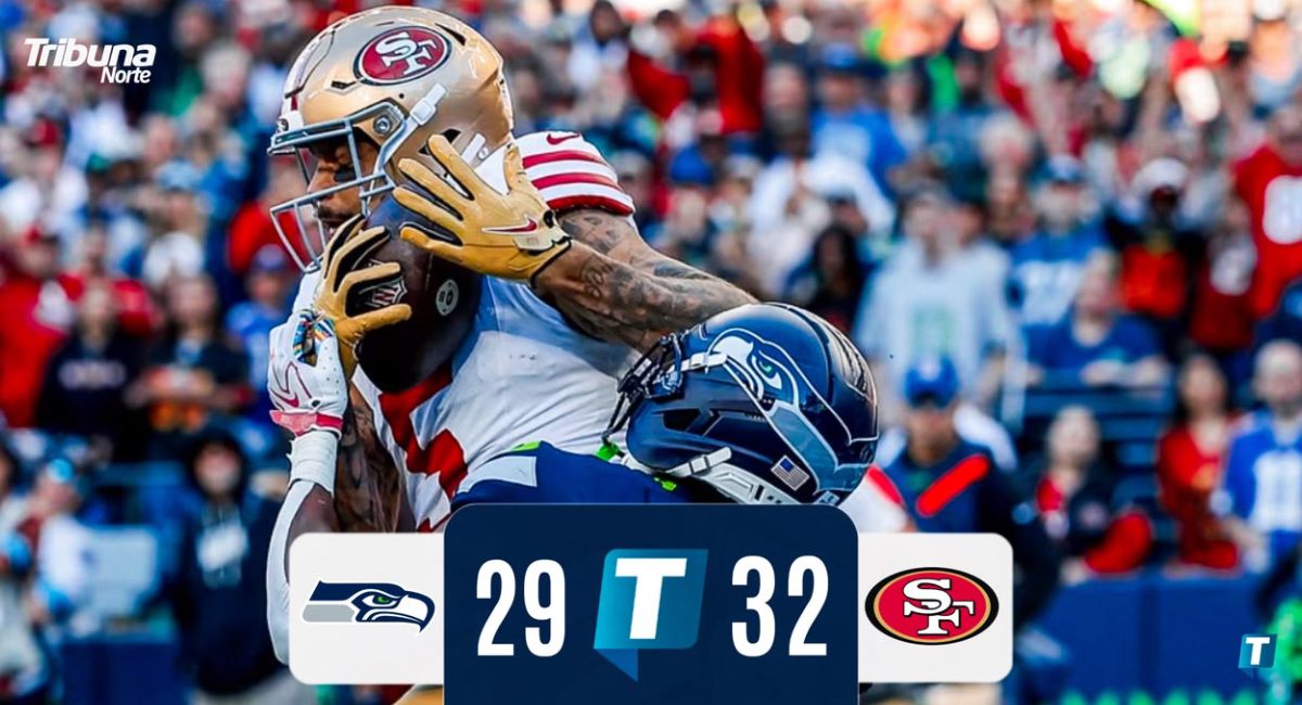 Los 49ers de San Francisco superan 39 a 29 a los Seahawks y extienden su paso perfecto