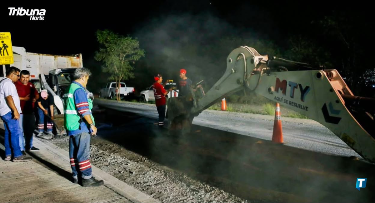 Adrián de la Garza se encarga de baches en avenidas principales de Monterrey