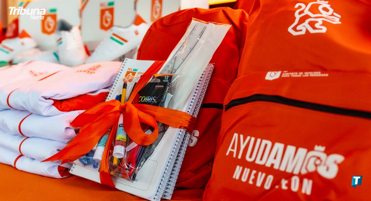 Inaugura Samuel García plantel educativo y distribuye kits escolares a más de mil alumnos en Cadereyta