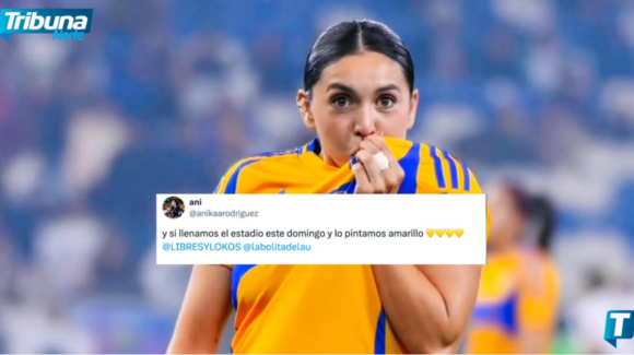 Anika Rodríguez llama a la afición de Tigres Femenil a pintar de amarillo el ‘Volcán’