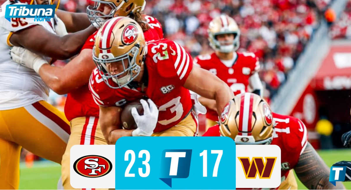 San Francisco vence 23-17 a los Commanders y extiende su invicto a seis triunfos