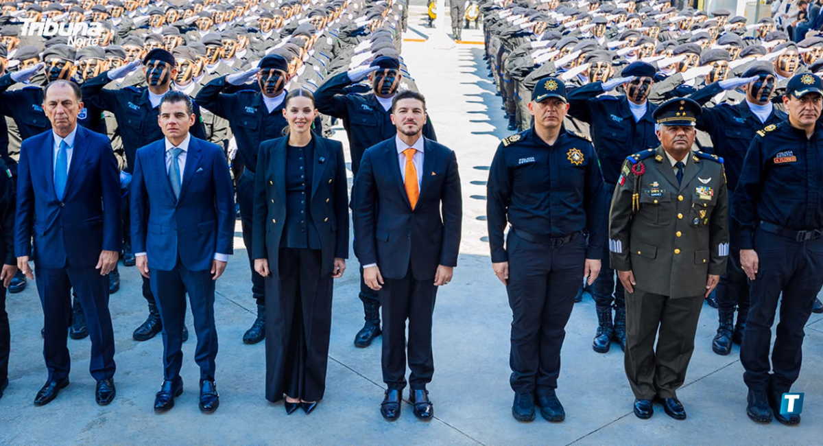 Gradúa Samuel García a 200 nuevos elementos y fortalece el estado de fuerza de Fuerza Civil