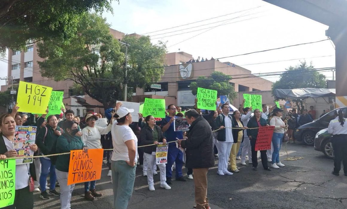 Anuncian trabajadores del IMSS megamarcha este martes 13 en la Ciudad de México