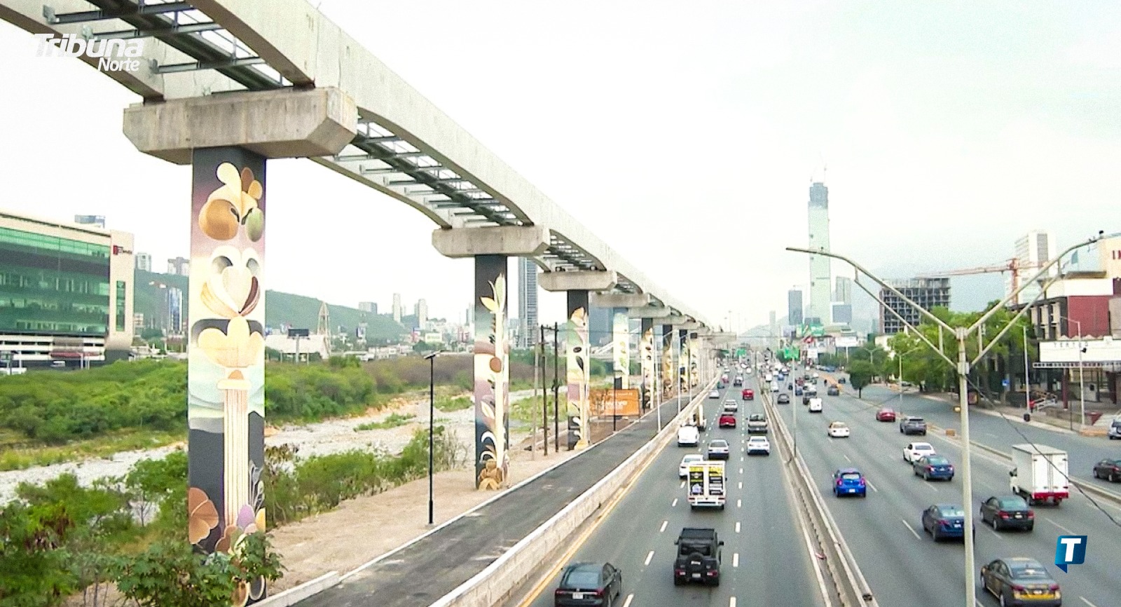 Descarta el Gobierno del Estado de Nuevo León afectaciones en el carril exprés de Constitución tras intensas lluvias