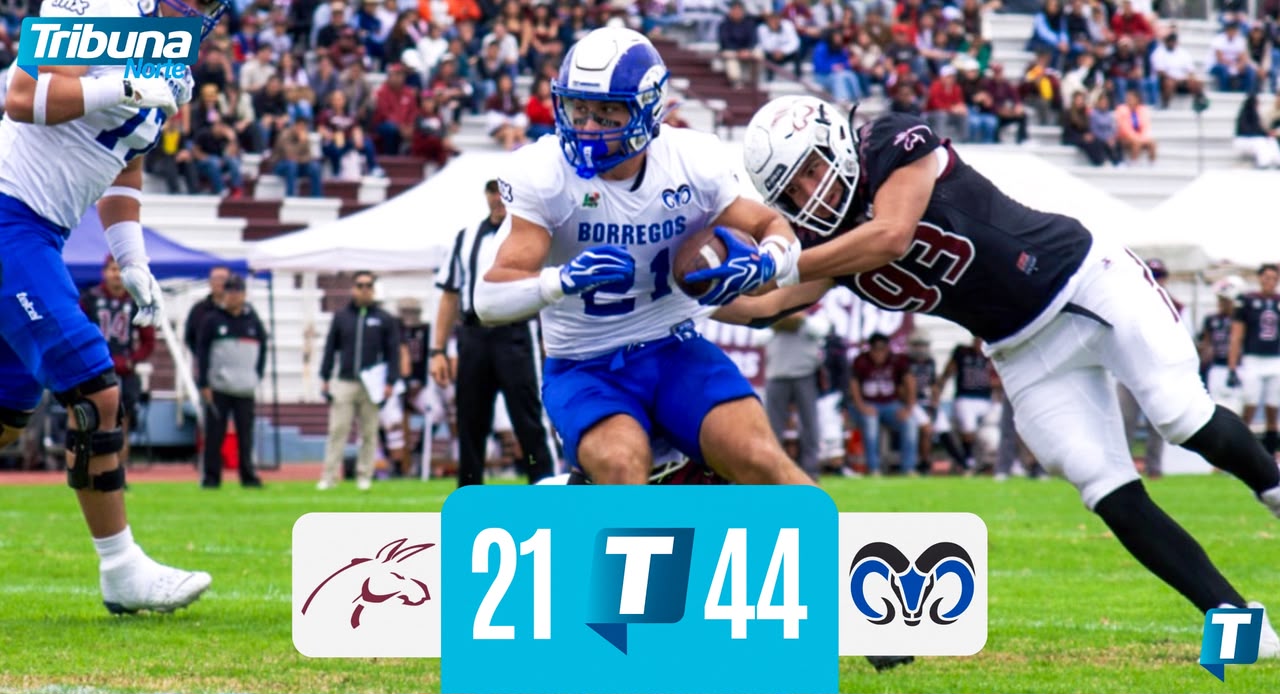 Borregos Monterrey vence 44-21 a Burros Blancos y mantiene el invicto en la ONEFA