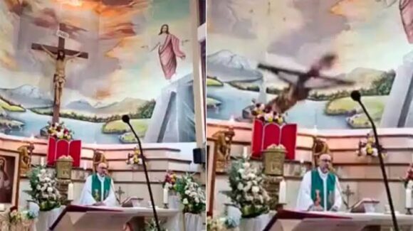 Muere sacerdote durante misa en Guayaquil tras caerle una cruz en plena transmisión en vivo